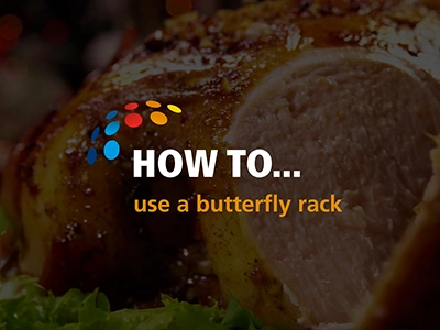 how to use a butterfly chicken rack