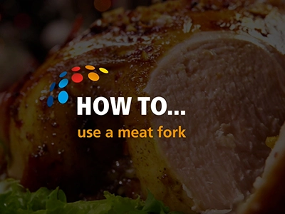 how to use a meat fork