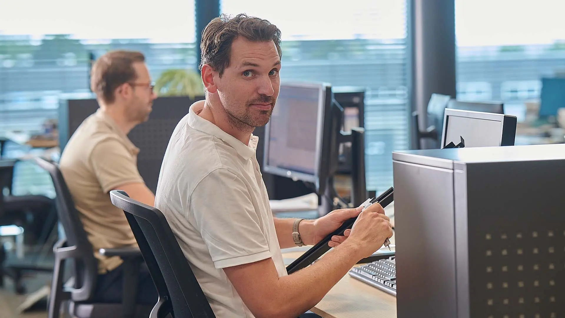 product developer and engineer at work at Fri-Jado